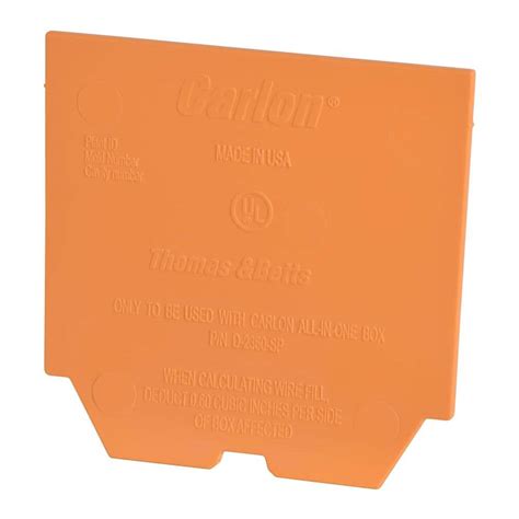 CARLON LOW VOLTAGE DIVIDER PLATE at 